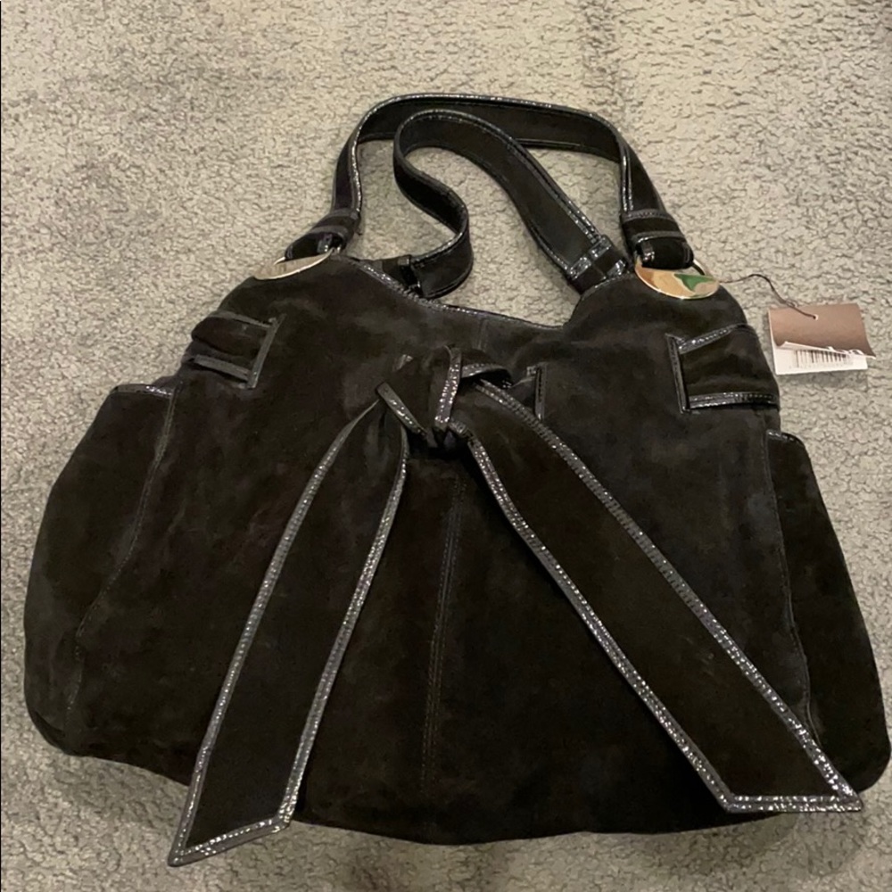 Kooba Suede Bow Bag